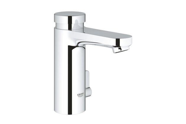 Baterie Grohe Eurosmart Cosmopolitan T umyvadlová samouzávěrná, se směšovačem a nastavitelnou teplotou, chrom, 36317000