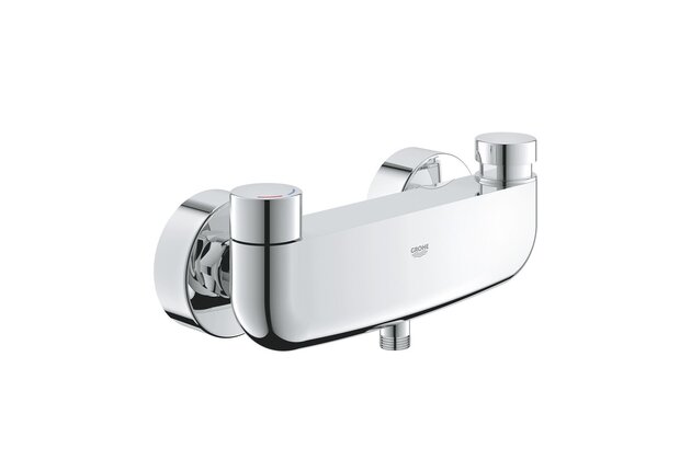 Baterie Grohe Eurosmart Cosmopolitan T sprchová samouzávěrná, se směšováním a nastavitelným omezovačem teploty, chrom, 36320000