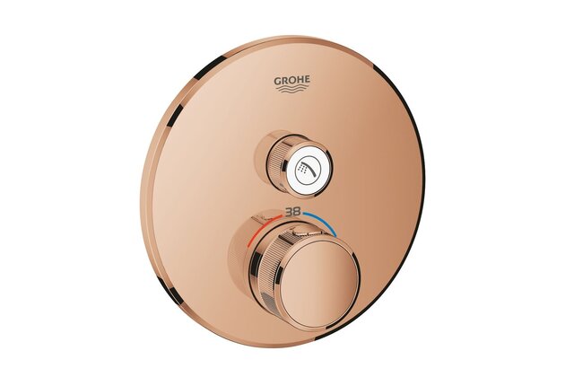 Baterie Grohe SmartControl sprchová podomítková termostatická, bez tělesa, s 1 ventilem, warm sunset, 29118DA0