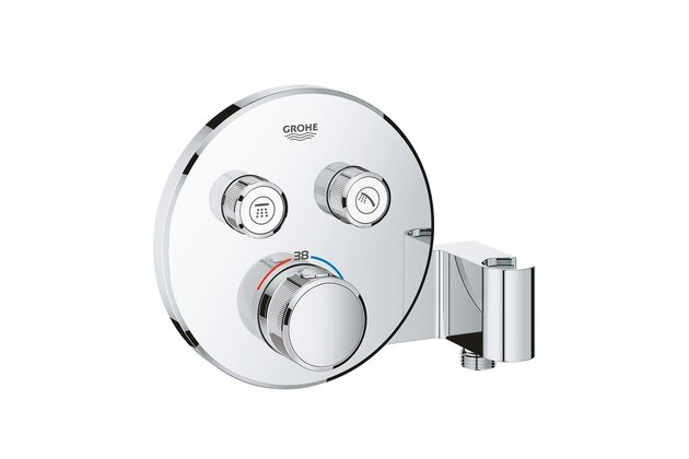 Baterie Grohe SmartControl sprchová podomítková termostatická, bez tělesa, s 2 ventily, chrom, 29120000