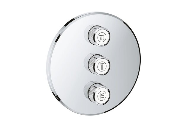 Krytka trojitého ovladače průtoku Grohe SmartControl, chrom, 29122000