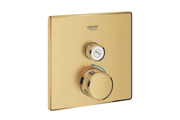 Baterie Grohe SmartControl sprchová podomítková termostatická, bez tělesa, s 1 ventilem, cool sunrise kartáčovaný, 29123GN0