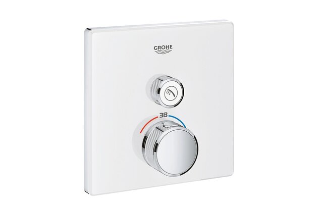 Baterie Grohe SmartControl sprchová podomítková termostatická, bez tělesa, s 1 ventilem, bílá, 29153LS0