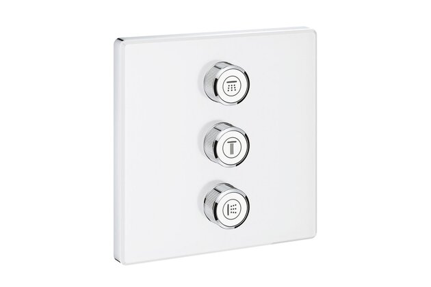 Krytka trojitého ovladače průtoku Grohe SmartControl, bílá, 29158LS0