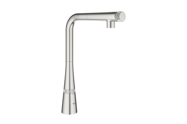 Baterie Grohe SmartControl dřezová, supersteel - infinity, 31593DC2
