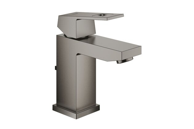 Baterie Grohe Eurocube umyvadlová, s výpustí, hard graphite kartáčovaný, 23127AL0