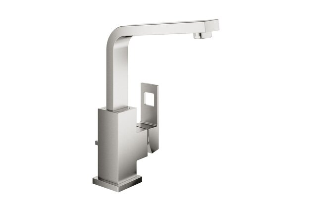 Baterie Grohe Eurocube umyvadlová, s výpustí, supersteel - infinity, 23135DC0
