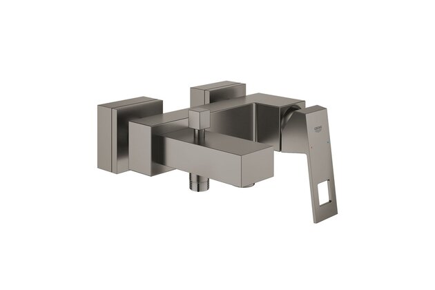 Baterie Grohe Eurocube vanová nástěnná, hard graphite kartáčovaný, 23140AL0