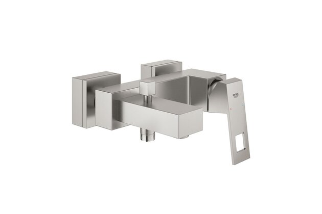 Baterie Grohe Eurocube vanová nástěnná, supersteel - infinity, 23140DC0