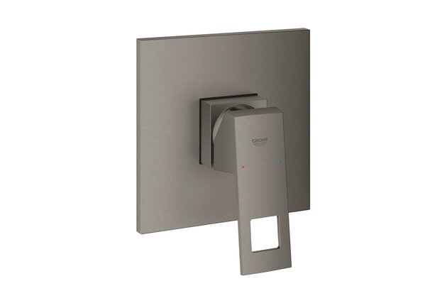 Baterie Grohe Eurocube sprchová podomítková, bez tělesa, hard graphite kartáčovaný, 24061AL0