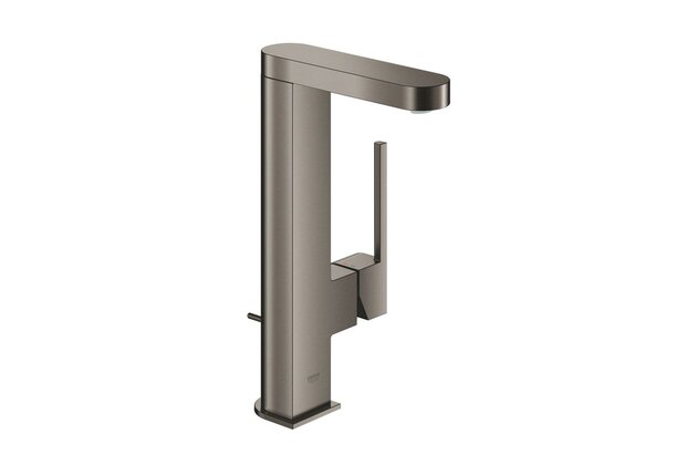 Baterie Grohe Plus umyvadlová, s výpustí, hard graphite kartáčovaný, 23851AL3