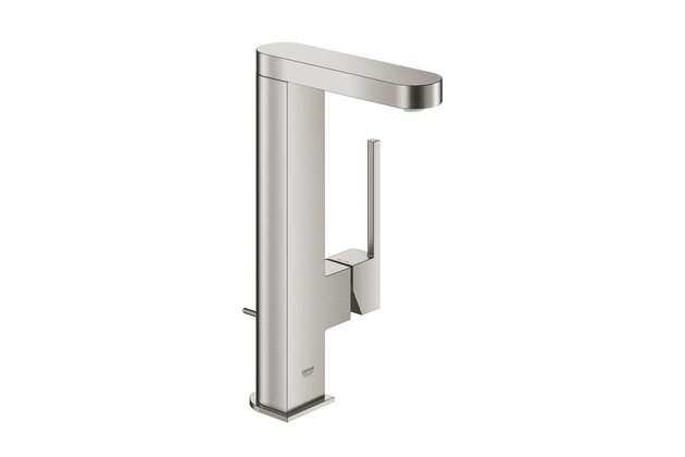 Baterie Grohe Plus umyvadlová, s výpustí, supersteel - infinity, 23851DC3