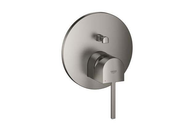 Baterie Grohe Plus sprchová podomítková, s dvousměrným přepínačem, bez tělesa, hard graphite kartáčovaný, 24060AL3