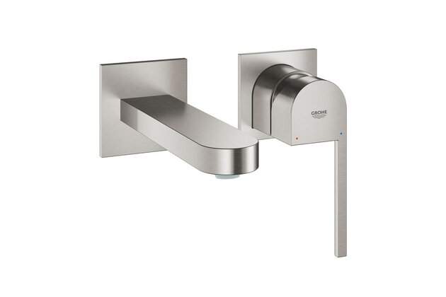 Baterie Grohe Plus umyvadlová podomítková, dvouotvorová, bez tělesa, supersteel - infinity, 29303DC3