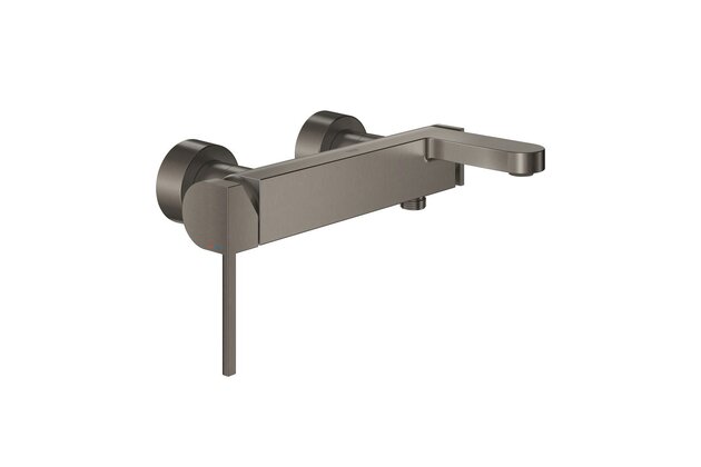 Baterie Grohe Plus vanová nástěnná, hard graphite kartáčovaný, 33553AL3