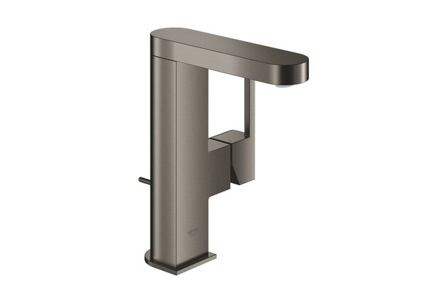 Baterie Grohe Plus umyvadlová, s výpustí, hard graphite kartáčovaný, 23871AL3