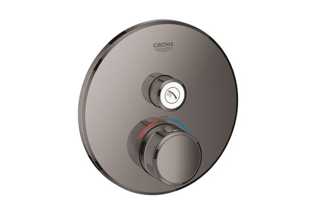 Baterie Grohe SmartControl sprchová podomítková termostatická, bez tělesa, hard graphite, 29118A00