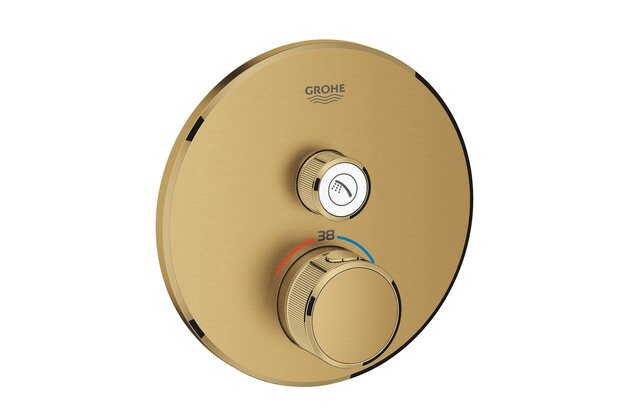 Baterie Grohe SmartControl sprchová podomítková termostatická, bez tělesa, cool sunrise kartáčovaný, 29118GN0
