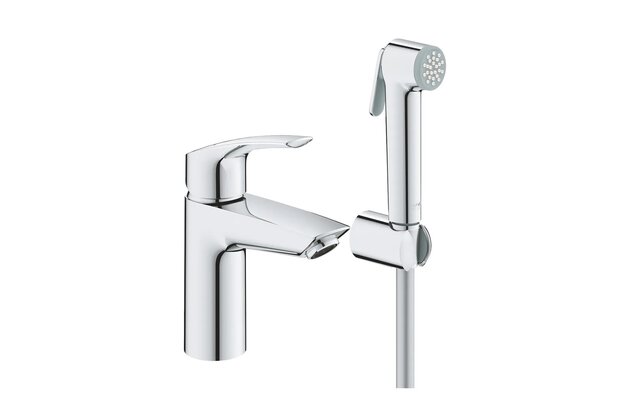 Baterie Grohe Eurosmart umyvadlová, s bidetovou sprškou, chrom, 23124003