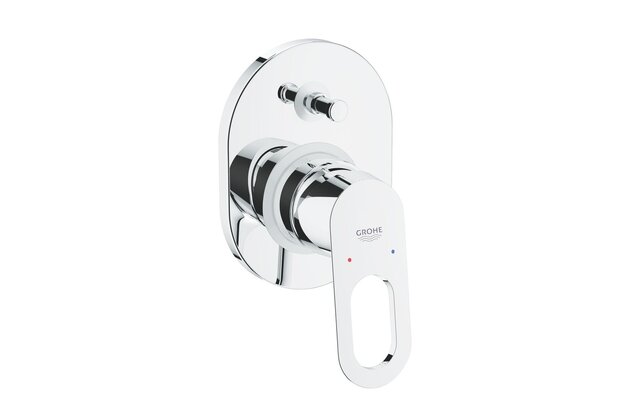 Baterie Grohe BauLoop sprchová podomítková, s přepínačem, s tělesem, chrom, 29041000