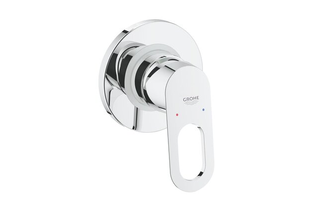 Baterie Grohe BauLoop sprchová podomítková, 1 výstup, s tělesem, chrom, 29042000
