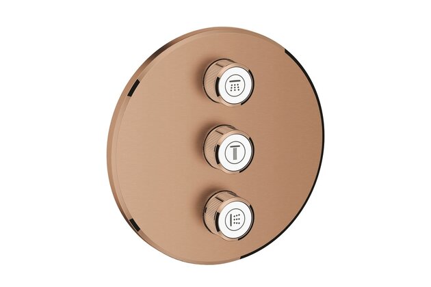 Krytka trojitého ovladače průtoku Grohe SmartControl, warm sunset kartáčovaný, 29122DL0