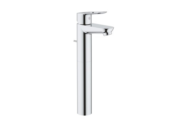 Baterie Grohe BauLoop umyvadlová vysoká stojánková, s výpustí, chrom, 32856000