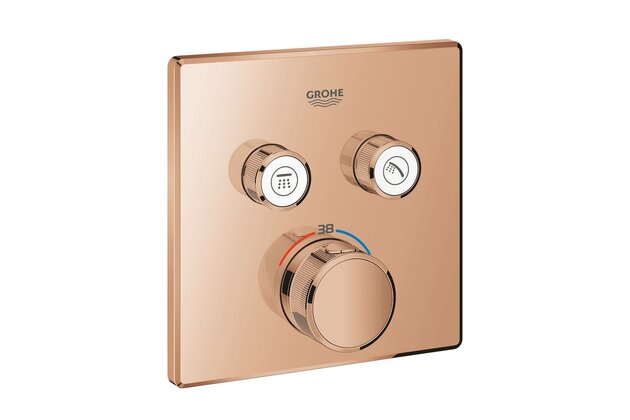 Baterie Grohe SmartControl sprchová podomítková termostatická, 2cestná, bez tělesa, warm sunset, 29124DA0