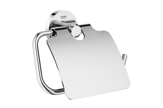 Držák toaletního papíru Grohe Essentials, s krytem, chrom, 40367001