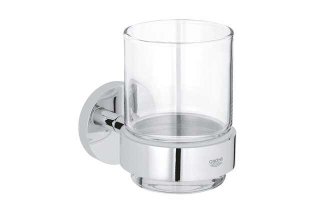 Sklenička Grohe Essentials, s držákem, chrom, 40447001