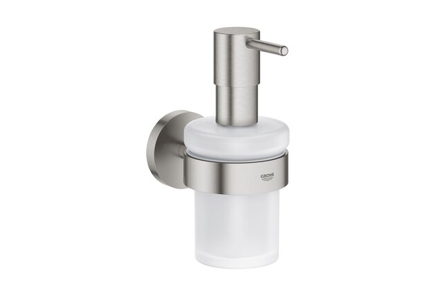 Dávkovač tekutého mýdla Grohe Essentials, s držákem, nerez, 40448DC1