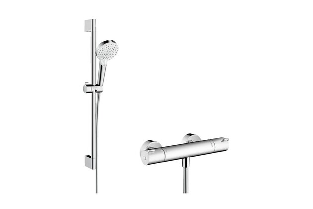 Sprchová souprava Hansgrohe Crometta Vario, s termostatem, chrom 27812400
