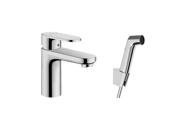Baterie Hansgrohe Vernis Blend umyvadlová, s bidetovou sprškou, chrom, 71215000