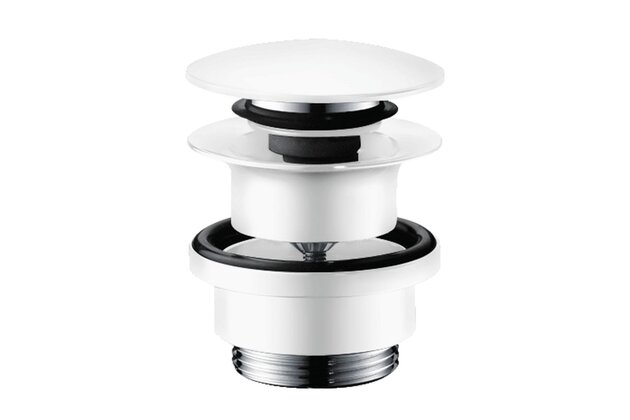 Výpust umyvadlová Hansgrohe click-clack, bílá mat, 50100700
