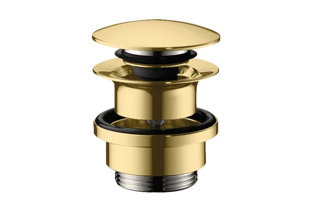 Výpust umyvadlová Hansgrohe click-clack, zlatá lesk, 50100990