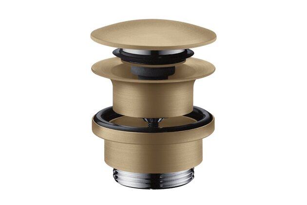 Výpust umyvadlová Hansgrohe click-clack, bronz kartáčovaný, 50100140