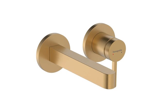 Baterie Hansgrohe Finoris umyvadlová podomítková, páková, bez tělesa, bronz kartáčovaný, 76051140