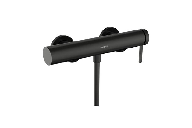 Baterie Hansgrohe Finoris sprchová, nástěnná, páková, černý chrom kartáčovaný, 76620340