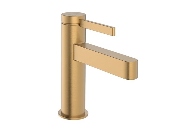 Baterie Hansgrohe Finoris umyvadlová, páková, 100, CoolStart, s odtokovou soupravou, Push-Open, bronz kartáčovaný, 76012140