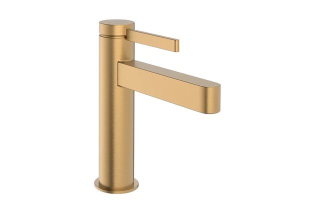Baterie Hansgrohe Finoris umyvadlová, páková, 110, CoolStart, s odtokovou soupravou, Push-Open, bronz kartáčovaný, 76024140