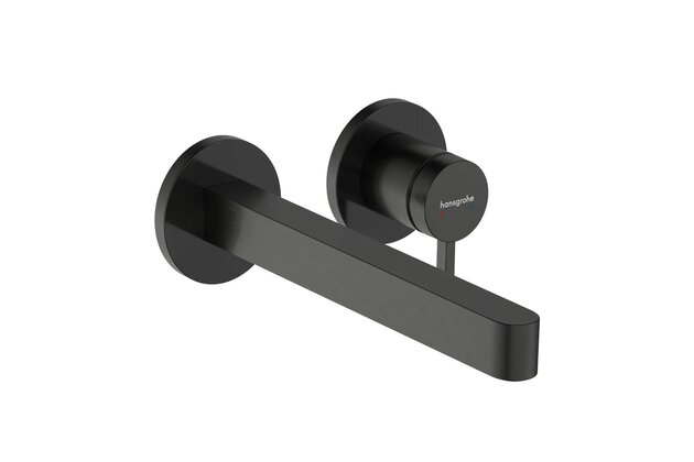 Baterie Hansgrohe Finoris umyvadlová podomítková, páková, bez tělesa, černý chrom kartáčovaný, 76050340