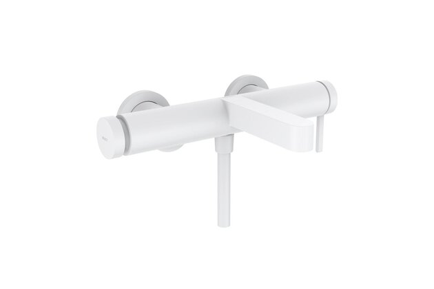 Baterie Hansgrohe Finoris vanová nástěnná, páková, bílá mat, 76420700