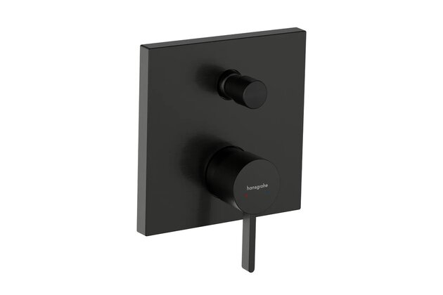 Baterie Hansgrohe Finoris vanová podomítková, páková, bez tělesa, černý chrom kartáčovaný, 76415340