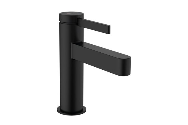 Baterie Hansgrohe Finoris umyvadlová, páková, s odtokovou soupravou, černá mat, 76010670