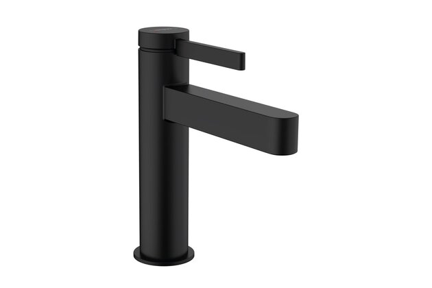 Baterie Hansgrohe Finoris umyvadlová, páková, s odtokovou soupravou, černá mat, 76023670
