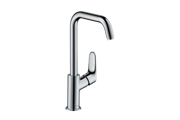 Baterie Hansgrohe Focus umyvadlová, vysoká, s boční pákou, bez výpusti, chrom, 31519000