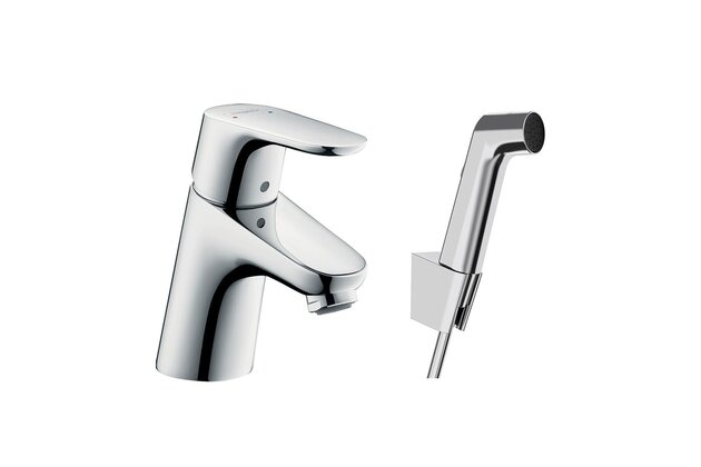 Baterie Hansgrohe Focus umyvadlová, s bidetovou sprškou, chrom, 31926000