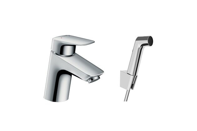 Baterie Hansgrohe Logis umyvadlová, s bidetovou sprškou, chrom, 71290000
