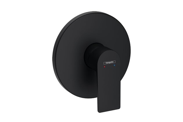 Baterie Hansgrohe Rebris E sprchová podomítková, bez tělesa, černá mat, 72668670