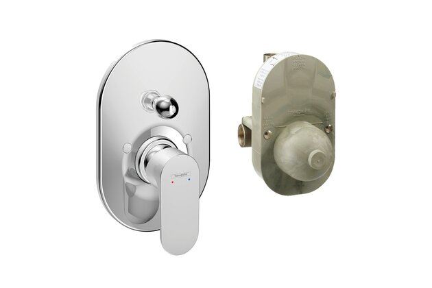 Baterie Hansgrohe Rebris S sprchová podomítková, s tělesem, chrom, 72448000